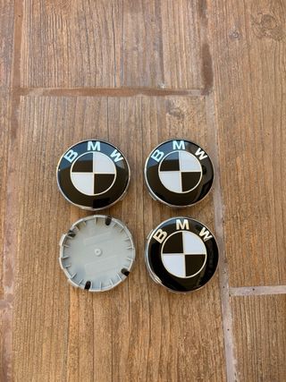 PACK 7 EMBLEMAS BMW BLANCO Y NEGRO - nuevos