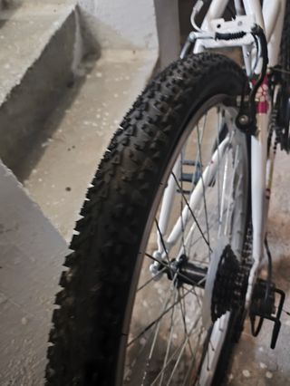 Bicicleta Denbike 24 blanca sin sillín