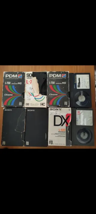 Lotes de cintas Beta, PDM y Sony Betamax