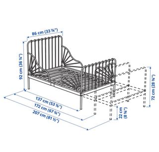 Cama infantil forja Ikea Minnen