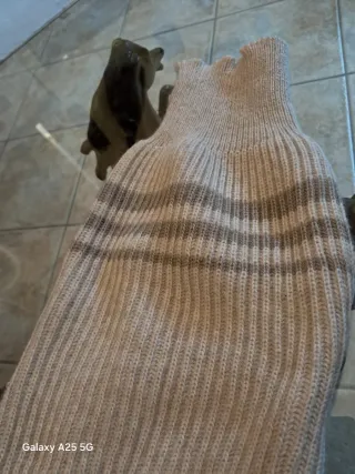 Maglioncino per cane beige e marrone