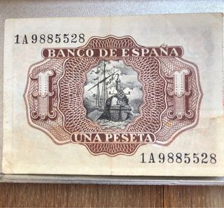 Serie 1A Billete 1 Peseta Banco de España 1953