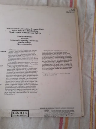 LP Mozart, Bach, Gluck - Monteux CC7504