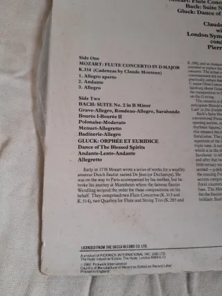LP Mozart, Bach, Gluck - Monteux CC7504