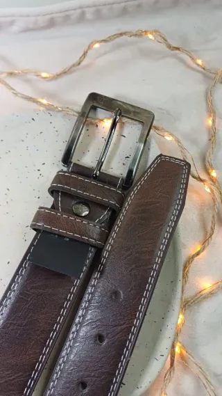 Cintura in pelle da uomo 120 cm