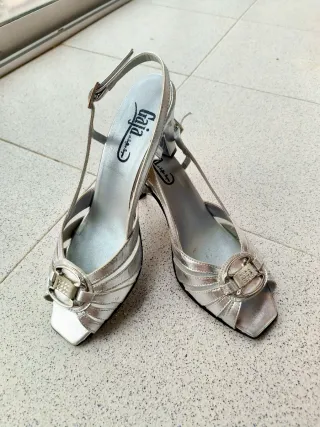 Sandalias de fiesta Gaja plateadas