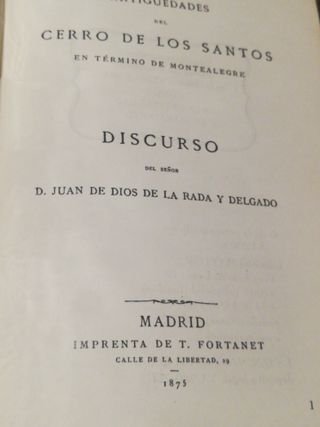 Antigüedades Cerro de los Santos Montealegre