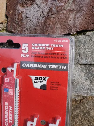 Milwaukee Sawzall Lame Carburo 5pz