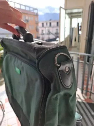 Borsa Benetton Business Verde e Nera