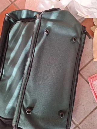 Borsa Benetton Business Verde e Nera