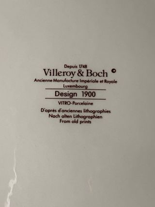 Piatto Villeroy & Boch Design 1900 N.4