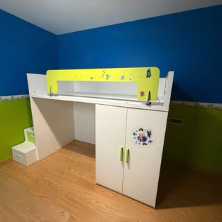 Cama litera infantil con cajones
