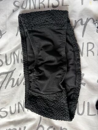 Top de ganchillo negro