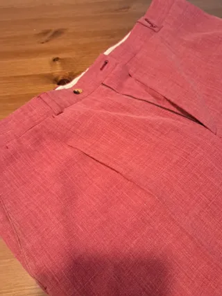 Pantalón Burberry Rojo Baggy Talla XXL