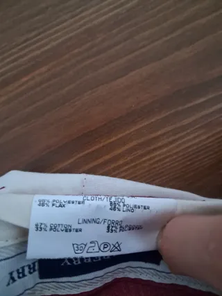 Pantalón Burberry Rojo Baggy Talla XXL