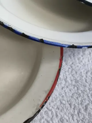 7 ANTICHI PIATTI IN PORCELLANA PER DECORAZIONE TEATRO