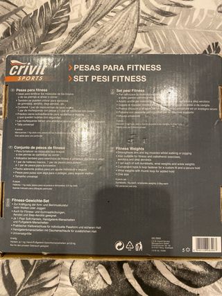 Set Pesas Crivit 6 Piezas Fitness