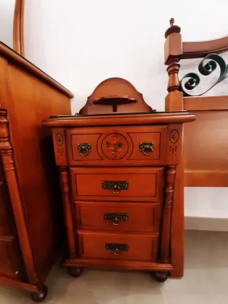 Dormitorio Matrimonio 1,35 Madera maciza.