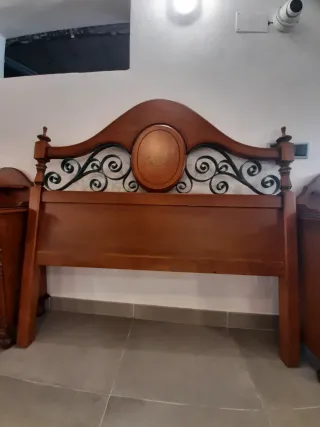 Dormitorio Matrimonio 1,35 Madera maciza.