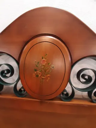 Dormitorio Matrimonio 1,35 Madera maciza.