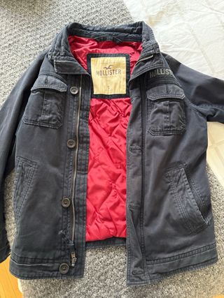 Abrigo Hollister Azul Marino Talla S