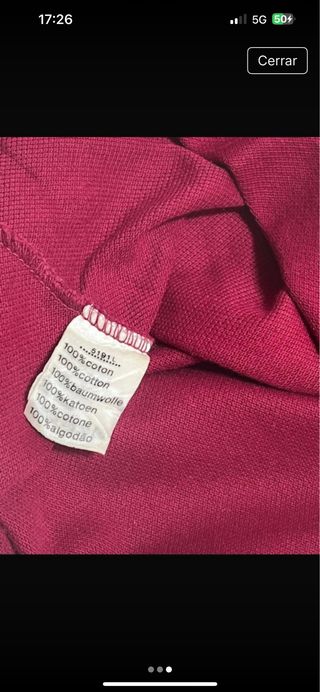 Polo Lacoste Burdeos Talla L