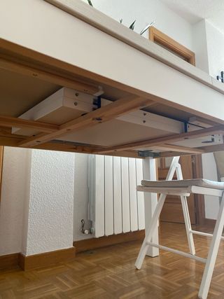 Mesa extensible rectangular blanca ikea