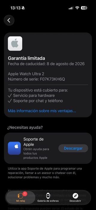 Apple Watch Ultra 2 Negro/Gris