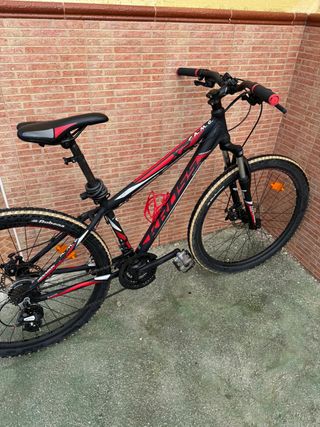 Bici MTB con frenos de disco + candado y funda gel