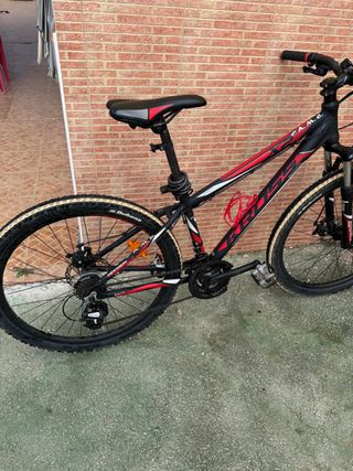 Bici MTB con frenos de disco + candado y funda gel