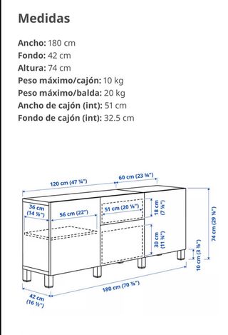 Mueble Comedor Ikea Madera Blanco