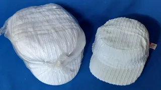 Lotto 12 cappelli donna cubani bianchi