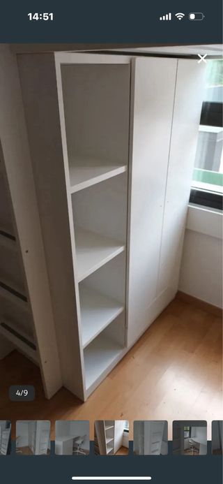 Litera escritorio Ikea blanca
