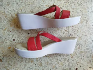 Sandalias plataforma rojas - Talla 40