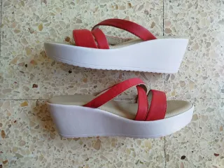 Sandalias plataforma rojas - Talla 40