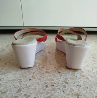 Sandalias plataforma rojas - Talla 40