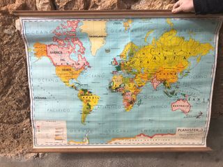 Mapa Mundi Antiguo 1967