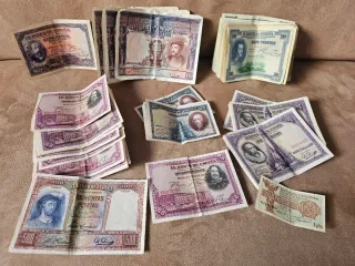 Billetes Españoles Antiguos Pesetas