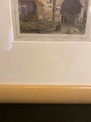 Grabado Antiguo Francia Arquitectura XII