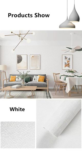 Papel de pared 3D blanco