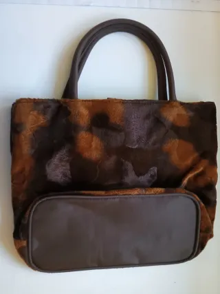 Bolso de fiesta Avon beige con lazo y otros