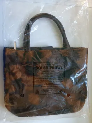 Bolso de fiesta Avon beige con lazo y otros