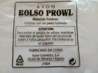 Bolso de fiesta Avon beige con lazo y otros