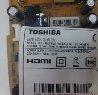 Placas Toshiba 32L3433DG Vestel