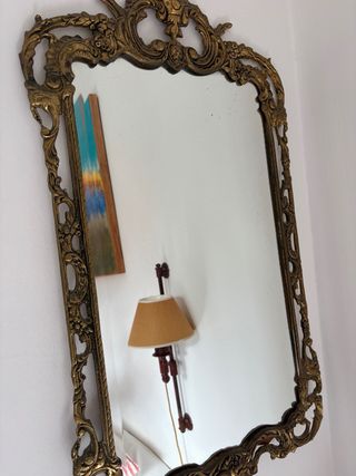 Espejo de Bronce Dorado