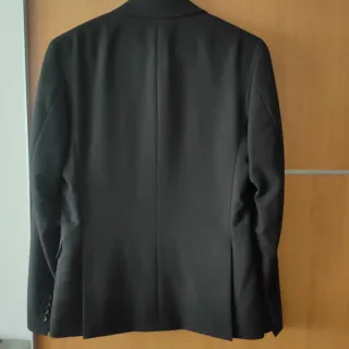 Chaqueta Traje Hombre Zara Slim Fit Negra