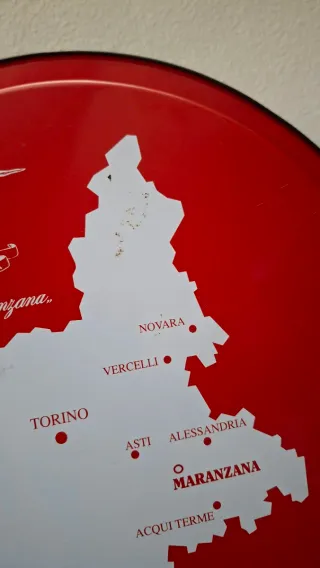 Vassoio vintage latta Cantina Maranzana