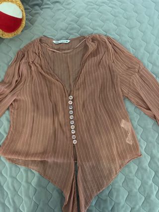 Blusa Zara Coral Talla Única