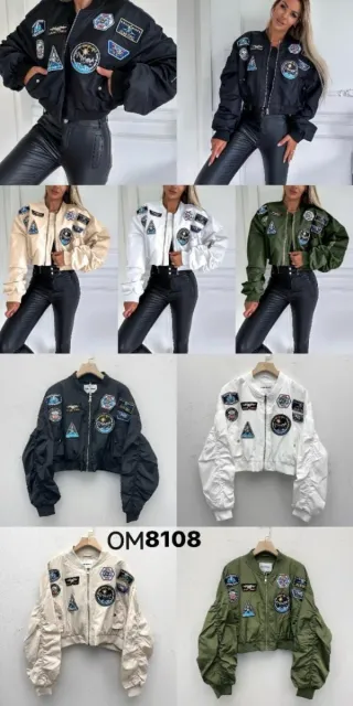 Bomber con parches - Talla única