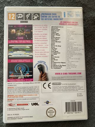 U-Sing Karaoke Wii regalo dos micros